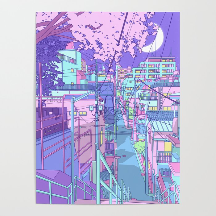 Dream Japan Street Poster