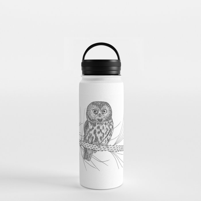Northern Saw-whet Owl Water Bottle