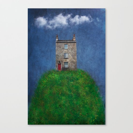 House on a hill Canvas Print