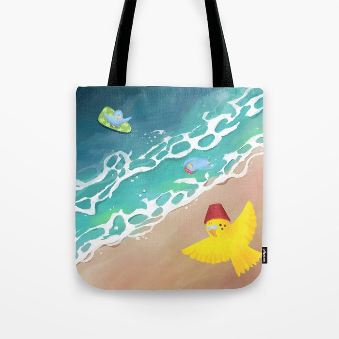 Welcome to Budgie Beach!  Tote Bag