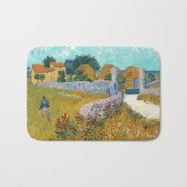 Vincent van Gogh "Farmhouse in Provence" Bath Mat