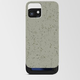 Sage green texture iPhone Card Case
