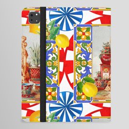 Italian,Sicilian art,majolica,tiles,citrus,lemons,baroque art iPad Folio Case