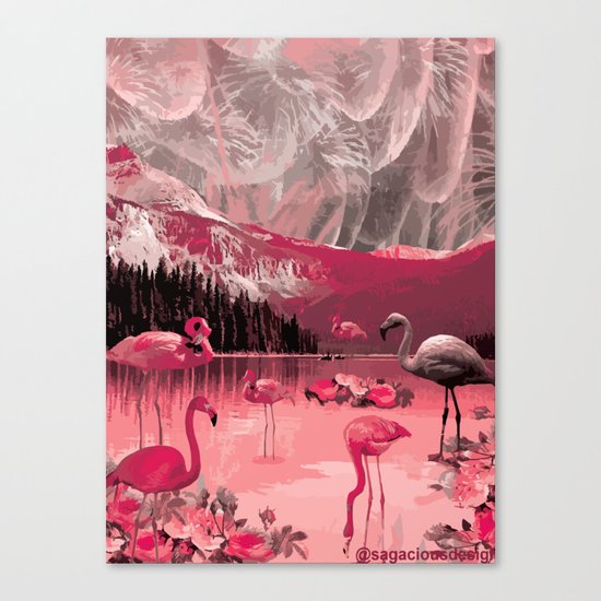 Flamingo Land Canvas Print