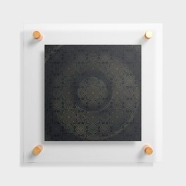 Elegant dark old geometric mosaic Floating Acrylic Print