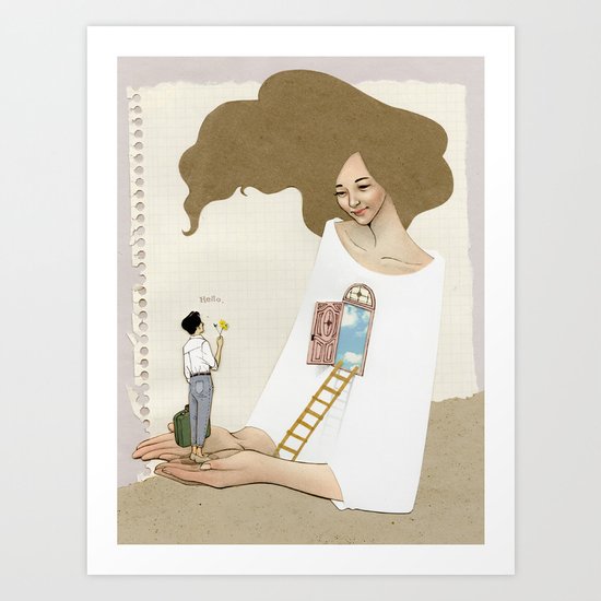 welcome in Art Print
