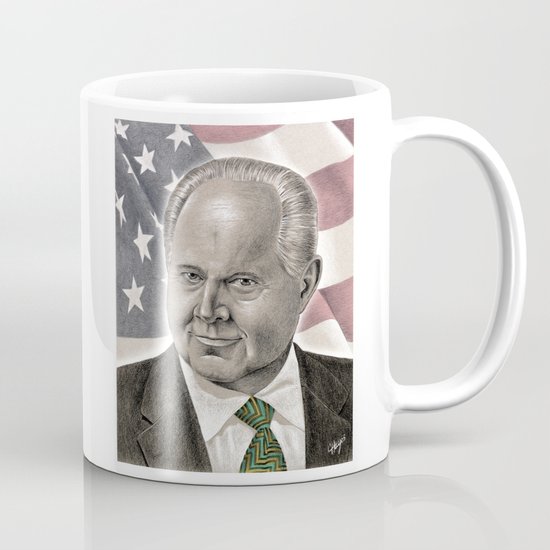 Rush Limbaugh  Coffee Mug with Color Inside Rush is Right 