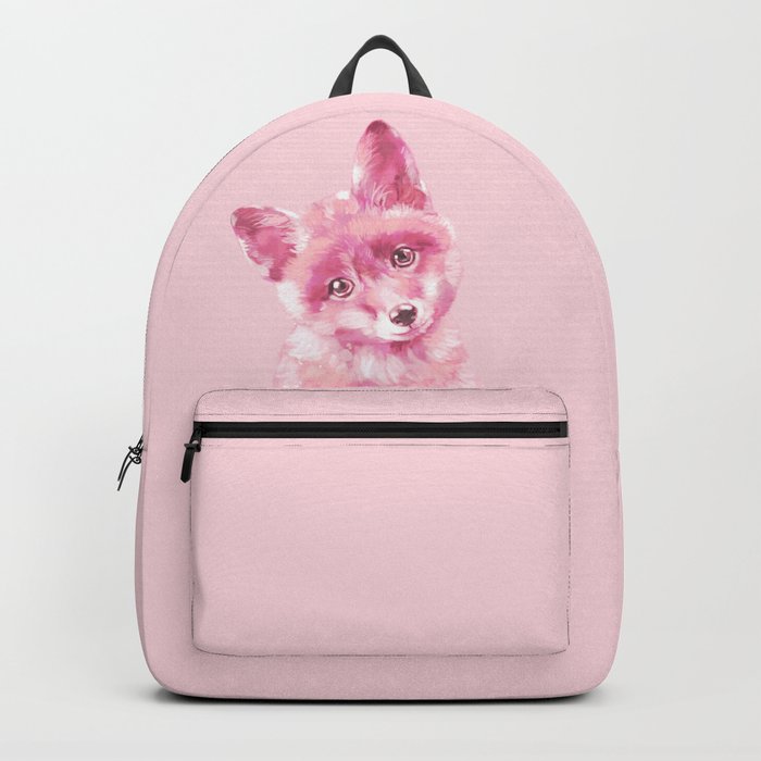 Pink fox backpack new arrivals