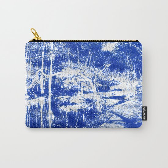Looking in the water mirror-blue Carry-All Pouch