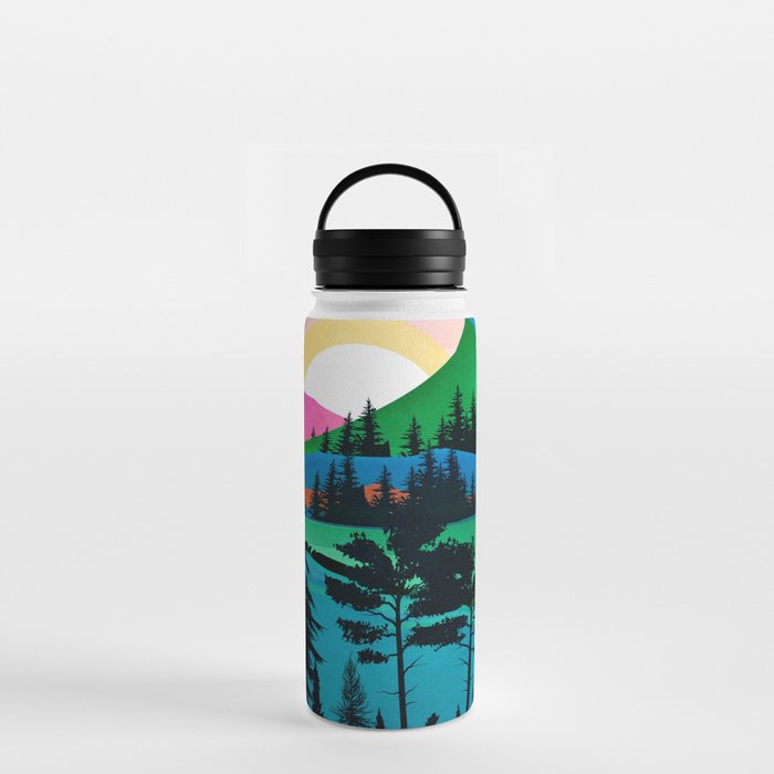 Colorful Mountain Sunrise Water Bottle