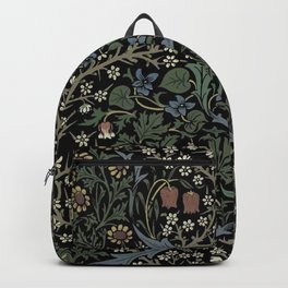 William Morris Vintage Blackthorn Dark Green 1892 Backpack