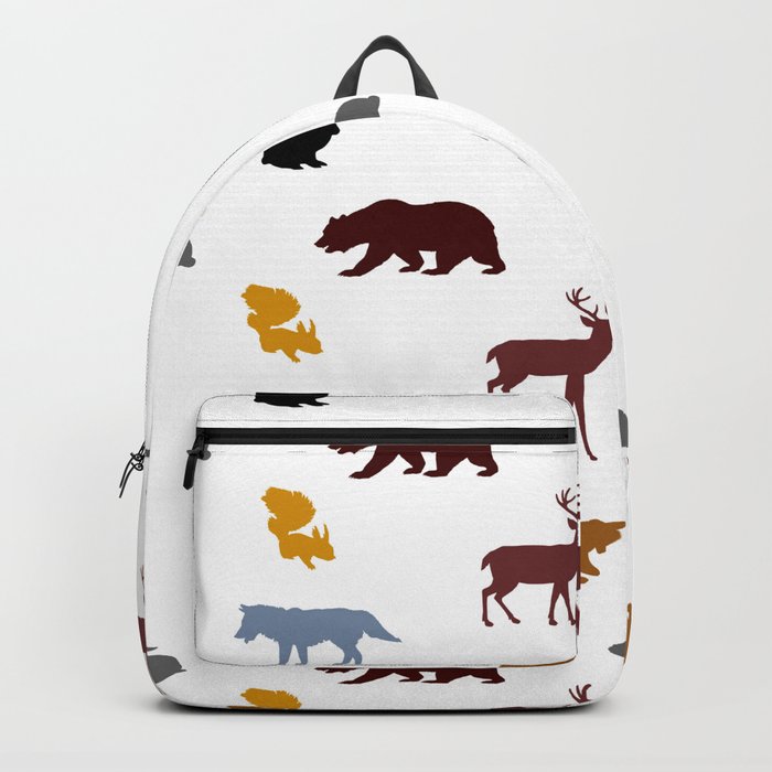 Animals,forest,Scandinavian style art Backpack