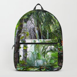 Dreamy Jungle Garden Backpack | Jungle, Flowers, Jungles, Natural, Palmtree, Colourful, Plants, Palmfrond, Garden, Mexico 