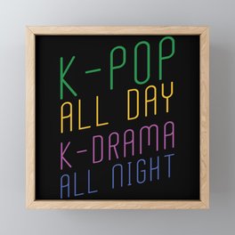 K-pop K-drama Framed Mini Art Print