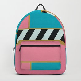 Fresh Prince Backpack | Square, Patterns, Shapes, Acrylic, Bold, Pattern, Pink, Geometric, Painting, Squares 