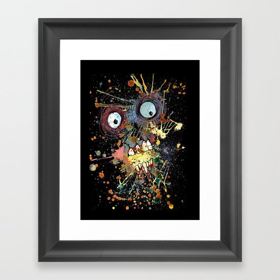 shocked in reverse Framed Art Print
