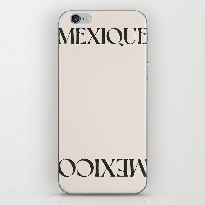 Mexico summer travel Print | Beach Holiday | Black and white Mexique iPhone Skin