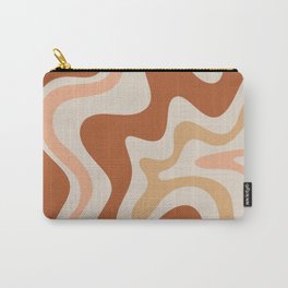 Liquid Swirl Abstract in Earth Tones Carry-All Pouch