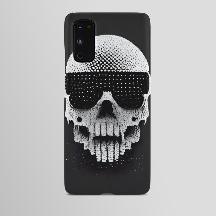 Pixelized Ubercool Skull Android Case