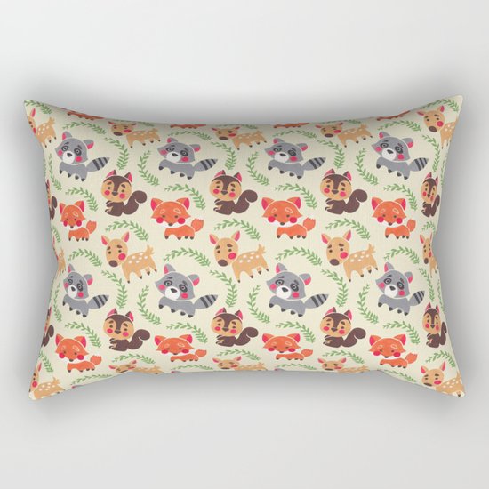 The Happy Forest Friend Rectangular Pillow