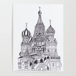 Saint Basil Cathedral, Moscow  Poster