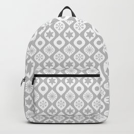 Light Grey Retro Christmas Pattern Backpack