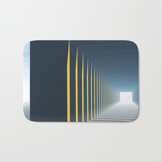 Linear Perspective of Light Bath Mat
