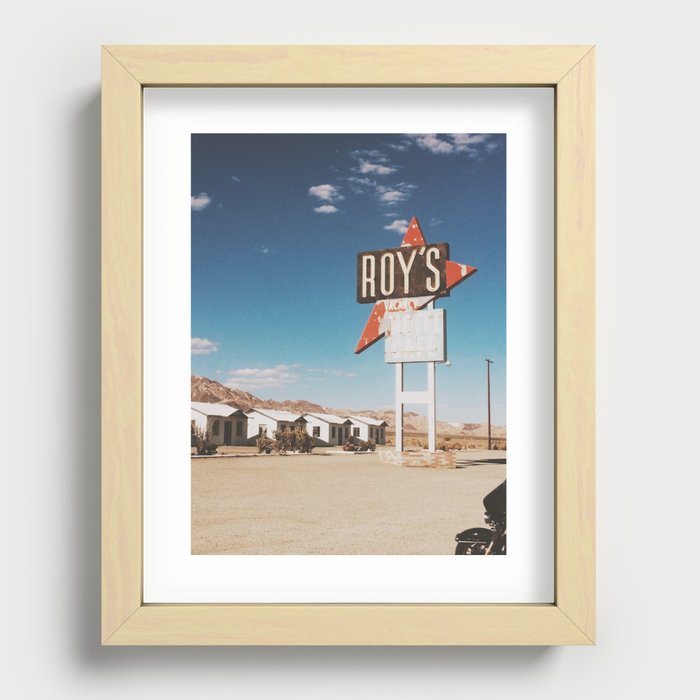 Roy's Motel Recessed Framed Print