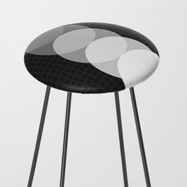 Grid retro color shapes 1 Counter Stool
