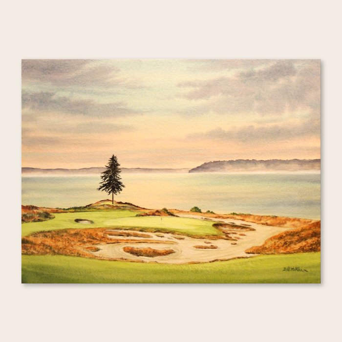 Chambers Bay Golf Course 15th Hole Canvas Print By Billholkham Society6