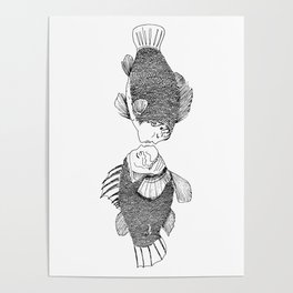 Fish in love Poster