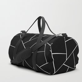Black White Geometric Glam #2 #geo #decor #art #society6 Duffle Bag
