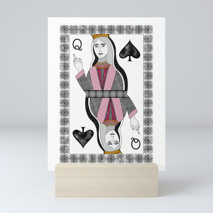 Queen of Spades Mini Art Print