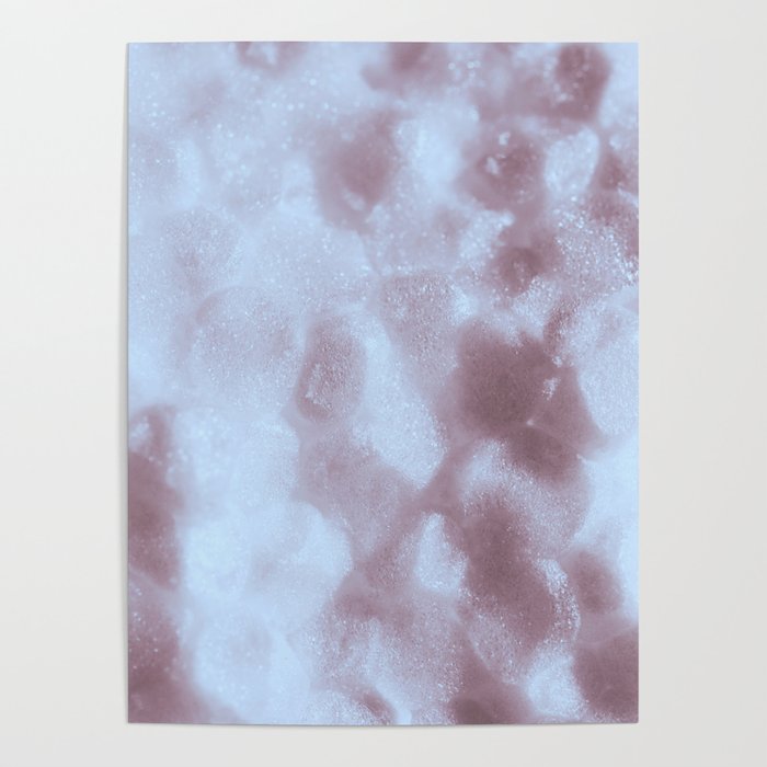 White Light Foam Plastic Texture Surface Poster