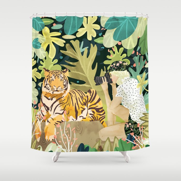 Tiger Sighting Shower Curtain