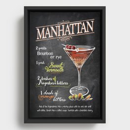 Cocktail bar drink Framed Canvas