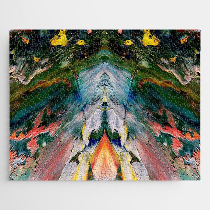 Abstract art. #1461 01 wW . Ethnic trending decor Jigsaw Puzzle