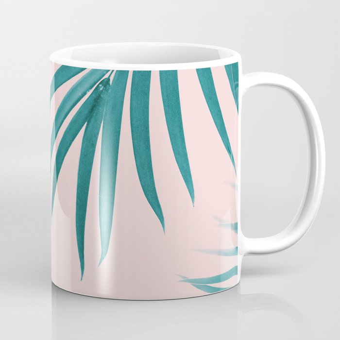 Palm Leaves Pattern Summer Vibes #1 #tropical #decor #art #society6 Coffee Mug