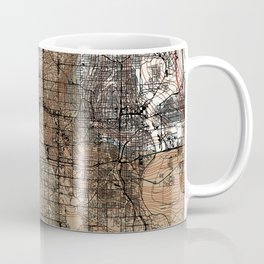 USA, Omaha - City Map Mug