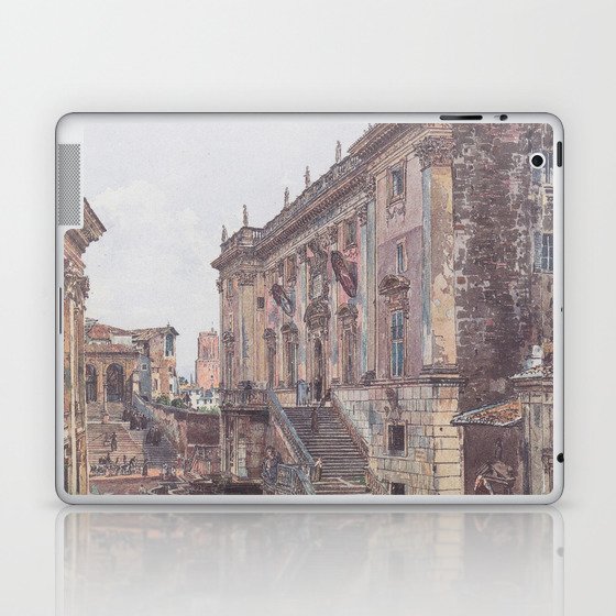 The Capitol In Rome 1835 by Rudolf von Alt | Reproduction Laptop & iPad Skin