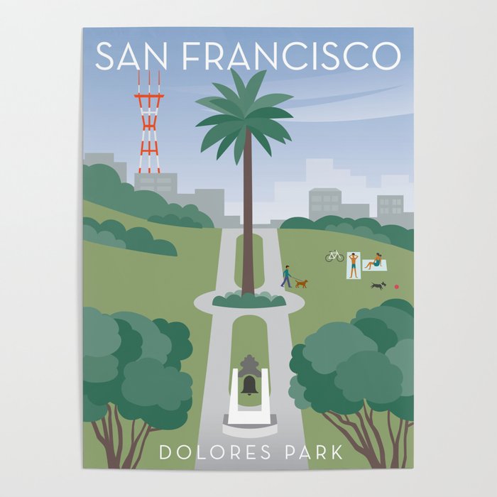 San Francisco: Dolores Park Poster