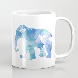 Light Blue Elephant Watercolor Painting Coffee Mug