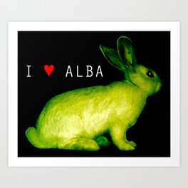 I LOVE ALBA Art Print