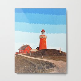 Brown Lighthouse Metal Print | Lighthouse, Danmark, Denmark, Beautiful, Frischeluft, Painting, Europe, Sea, Urlaub, Holidays 