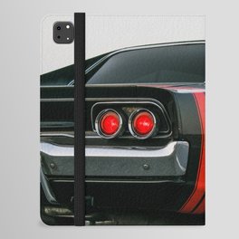 Vintage American Muscle Charger RT rear shot automobile transporation color photograph / photography poster posters iPad Folio Case