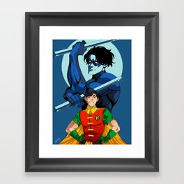 Sidekick to Hero: Nightwing Framed Art Print
