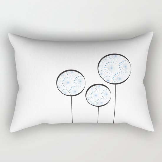Abstract Dandelion Rectangular Pillow