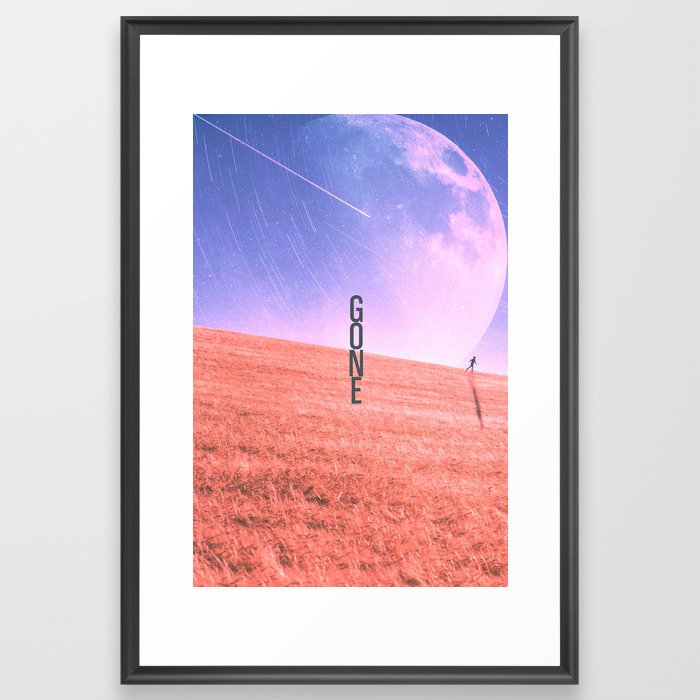 G O N E// Framed Art Print