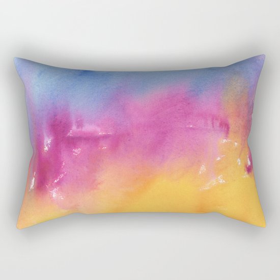 Abstract Watercolor No. 1 Rectangular Pillow