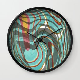 Psychedelic Ripple Wall Clock